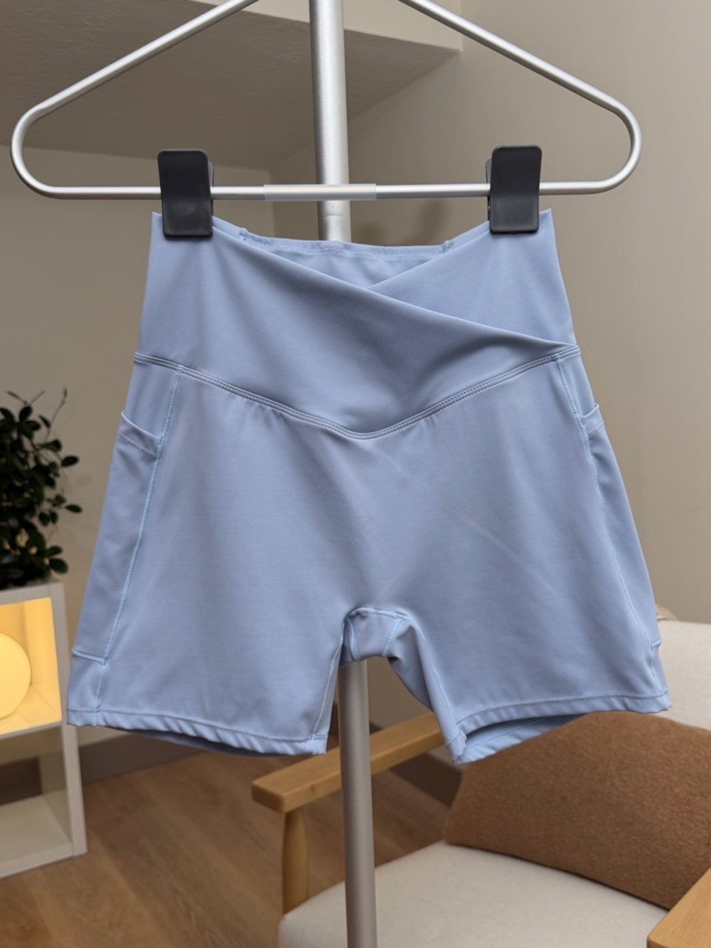 Women’s | Athletic Shorts, Light Blue | Size S